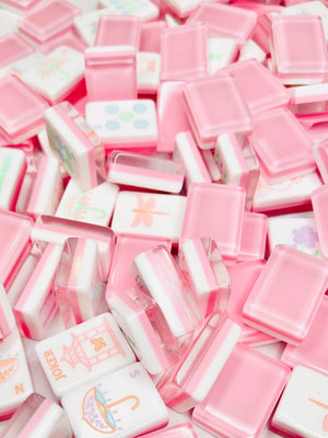 Mahjong Tiles Garden Party and Matching Mat