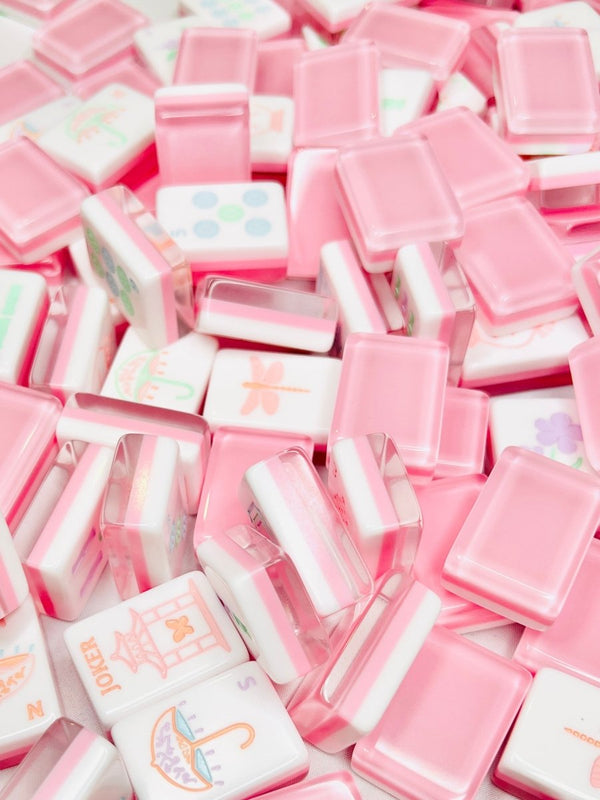 Mahjong Tiles Garden Party and Matching Mat