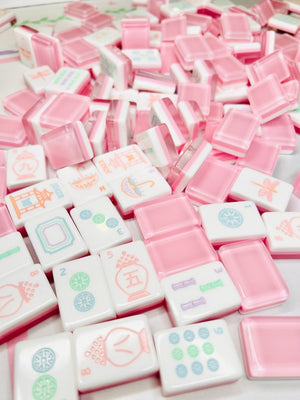 Mahjong Tiles Garden Party and Matching Mat