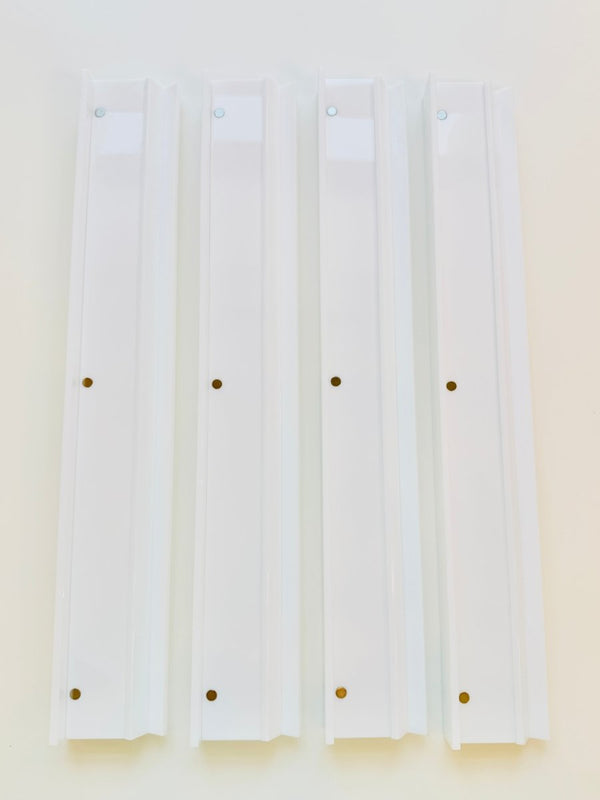 Mahjong White Acrylic Rack and Pusher