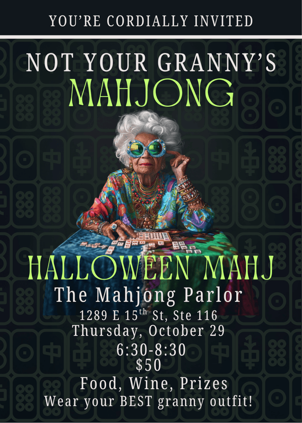 Not Your Granny’s Mahjong Halloween Party