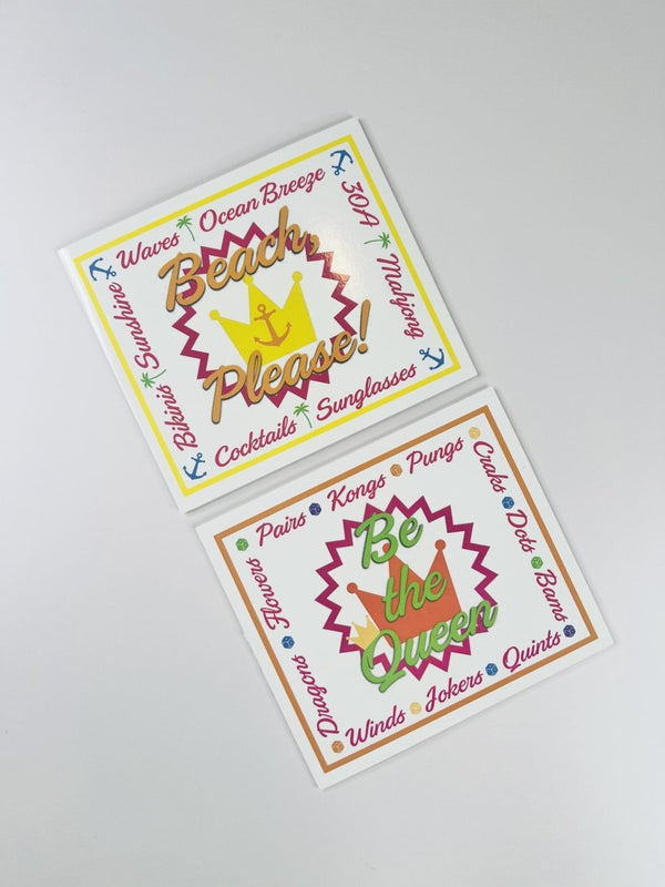 Be The Queen Beach Please - Playing Card
