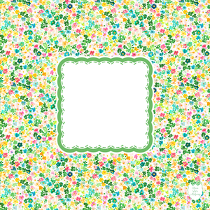 Posy Pop Watercolor Floral Mahjong Mat