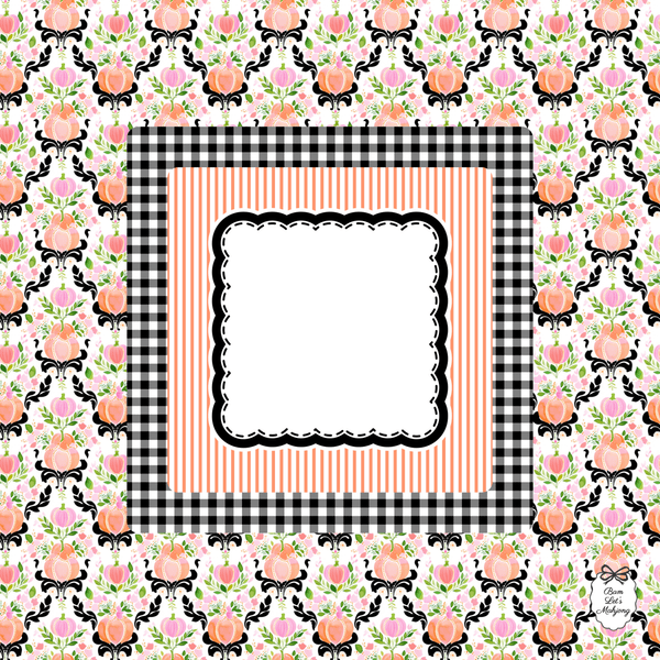 Pumpkin Patch Mahjong Mat | Fall & Halloween Mahjong Mat