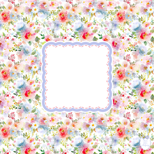 Secret Garden Mahjong Mat | Watercolor Floral Mahjong Mat