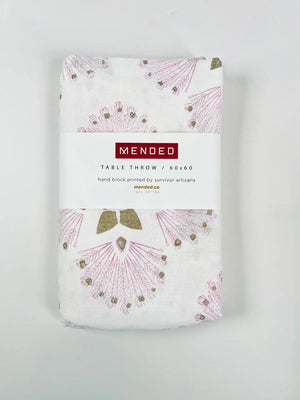 Packaged Mended Light Pink Tablecloth
