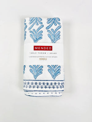 Packaged Mended Blue Tablecloths