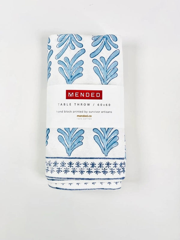 Packaged Mended Blue Tablecloths