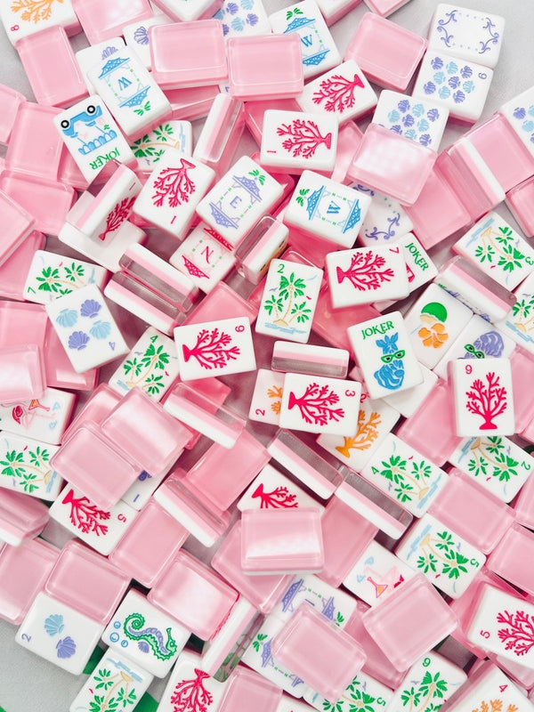 The Palm Royale Mahjong Tile Collection and Matching Mat