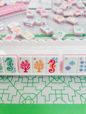 The Palm Royale Mahjong Tile Collection and Matching Mat