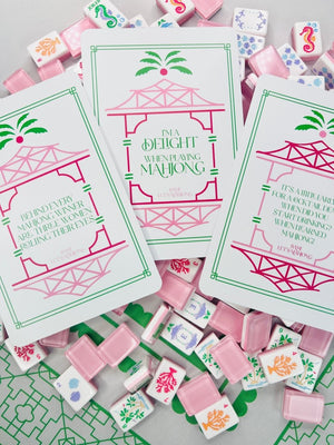 The Palm Royale Mahjong Tile Collection and Matching Mat