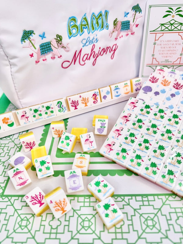 Travel Mahjong Tile Set - Palm Royale